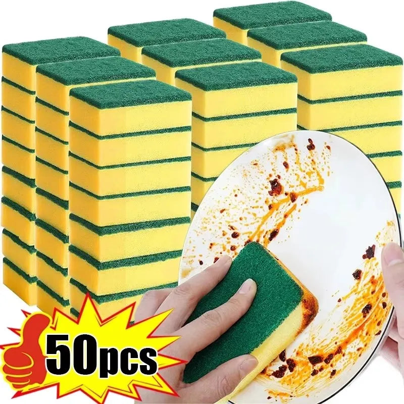 Highly Absorbent Double-Sided Sponge Magic Cleaning Pot Rust Sponge
