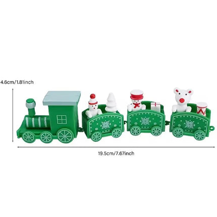 Happy New Year Christmas Train, Halloween Ornament with Moving Train, Home Noel Gifts, Children's Birthday Cake Decoration, 2026
