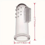 5 Sets of Pet Silicone Finger Sleeves Boxed Toothbrushes for Cats Dogs Brushing Finger Sleeves Pet Teeth Oral Cleaning Products