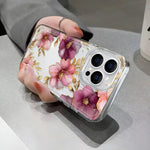 Transparent Cover Phone Case For iPhone 16 15 Pro Max 14 13 12 11 XS X XR 7 8 Plus SE2 Feshon Flowers Pattern