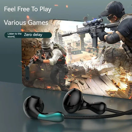 Wired Earphone 3.5mm AUX/Type C HiFi Surround Heavy Bass With MIC In-Ear Game Music Headsets For Samsung Huawei Xiaomi iPad PC