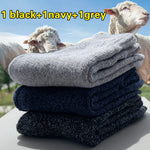 3 Pairs Winter Warm Thick Towel bottom Man Socks Wool Male Socks Slipper Socks Merino Wool Socks Against Cold Snow Socks 39-44
