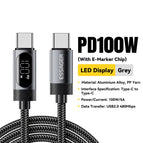 100W C To C Grey / 1m / CHINA