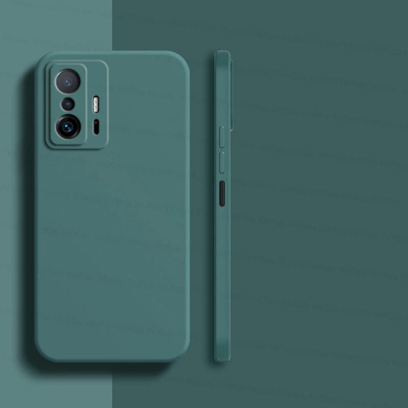 For Xiaomi 11T Pro Case Xiaomi 11T 12T 13T Pro 5G Cover Shockproof Luxury Liquid Silicone TPU Phone Back Cover Xiaomi 11T Pro