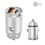 100W USB Car Charger Mini Fast Charging Dual Ports Phone Charger Type C QC3.0 PD Car Chargers for IPhone Xiaomi Huawei Samsung