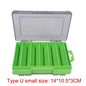 SHIQIAN Fishing Accessories Box U Size Wooden Shrimp Box Bait Box Storage Box VIB Minobo Climb Transparent