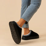 Winter Men's Slippers Indoor Bedroom Breathable Warm Snow Boots Women Outdoor Soft Sole Anti-slip Home Cotton Shoes Couple