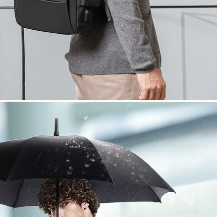 BANGE Aesthetic Men Business Backpack School Expandable USB Bag, Large Capacity 17.3 Laptop Waterproof Fashion Travel Backpack