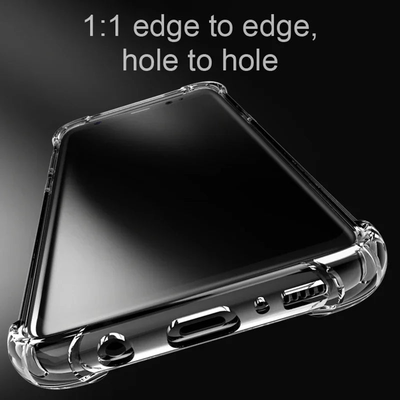 Luxury Silicone Case For Samsung Galaxy S25 S24 S20 FE S10 S9 S8 Plus S10E Note 8 9 10 Lite Transparent Soft Shockproof Case