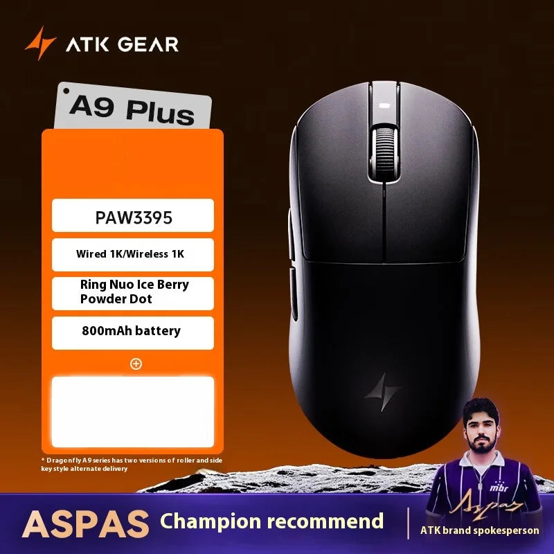 ATK A9 Ultra Wireless Gaming Mouse A9/A9 SE/A9 Plus/A9 Pro Tri-Mode 8K 53g Lightweight E-sports Gaming Mouse PC Custom Accessory