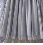 Tutu Tulle Long Maxi Skirt Women Fashion 2023 Korean Cute Pink High Waist Pleated Skirt Mesh Female Lady Aesthetic Faldas