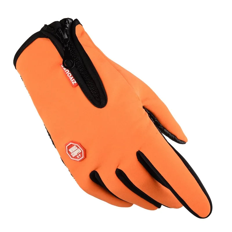 Winter Cycling Gloves With Wrist Support Touch Screen Bicycle Gloves Outdoor Sports Anti-slip Windproof Bike Full Finger Gloves