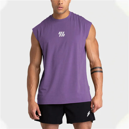 2025 Summer new Gym Vest Men broad shoulder Sleeveless Sports Tank Top quick-dry mesh Fitness T-shirt Running Tank Top men tops