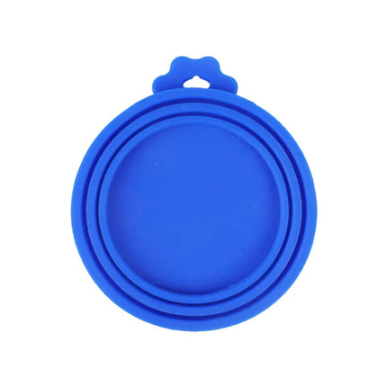 A set Reusable Pet Food Can Cover and Spoon Portable Dogs Cat Storage Tin Cap Lid Seal Cover Health Pet Supplies Pet Lids Can
