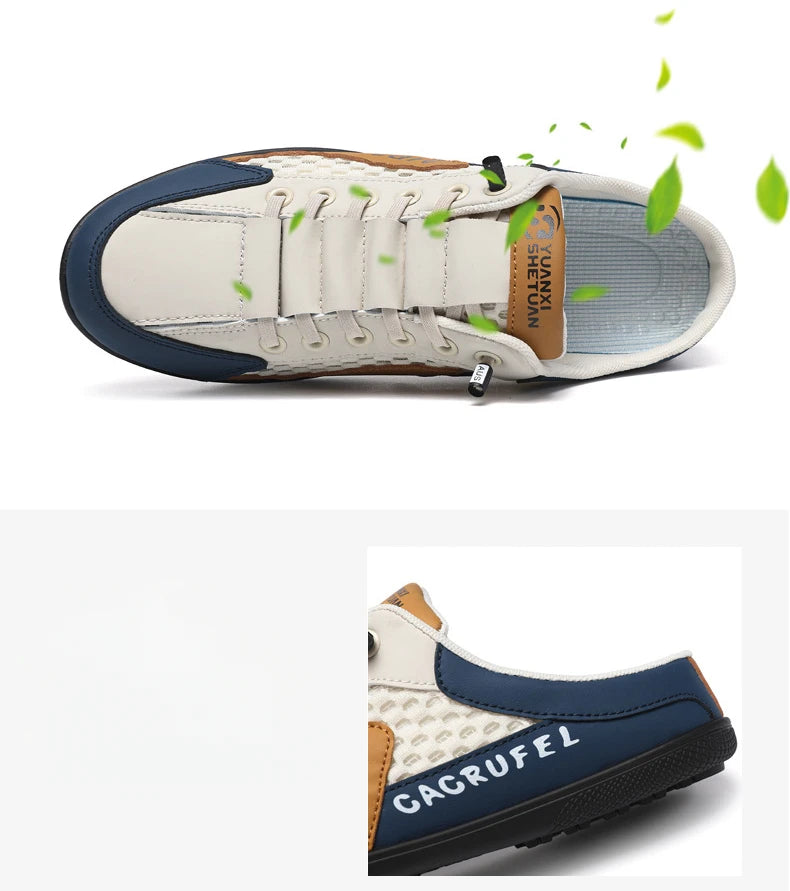 Men's Fashion Soft-soled Half Slippers Summer Men Trendy Bottom Casual Shoes Soft Sole Support Shoes Sneakers Zapatos De Hombre