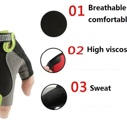 Gym Gloves Fitness Training Fingerless Men Women Bodybuilding Exercise Sports Gloves for Cycling Bicycle Anti Slip Breathable