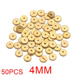 50pcs Stainless Steel Daisy Snowflake Flower Spacer Beads Gold Plated Loose Bead Cap for DIY Needlework Jewelry Making Bracelet