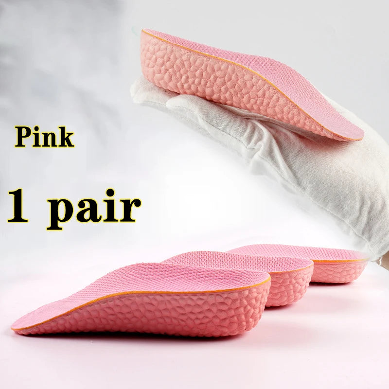 Height Increase Insoles Men Women Shoes Flat Feet Arch Support Orthopedic Insoles Sneakers Heel Lift Memory Foam Soft Shoe Pads