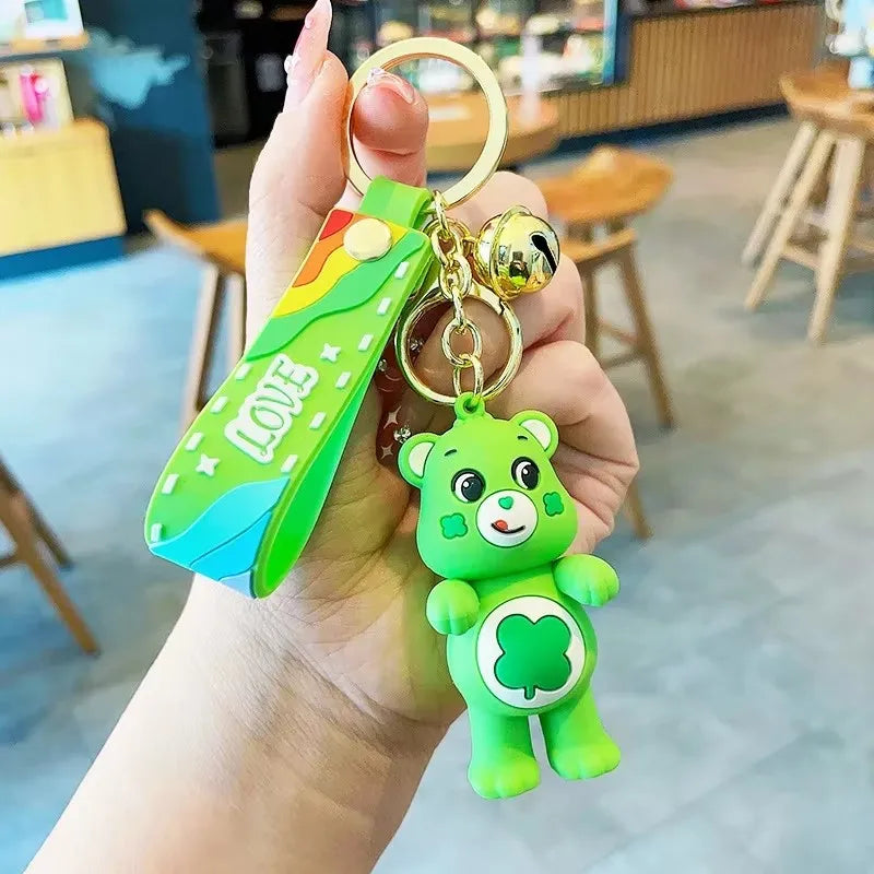 Cartoon Care Bears Movie Ii: A New Generation Popular Accessories, Love Bear Doll Keychains Couple Pendants Halloween Gift