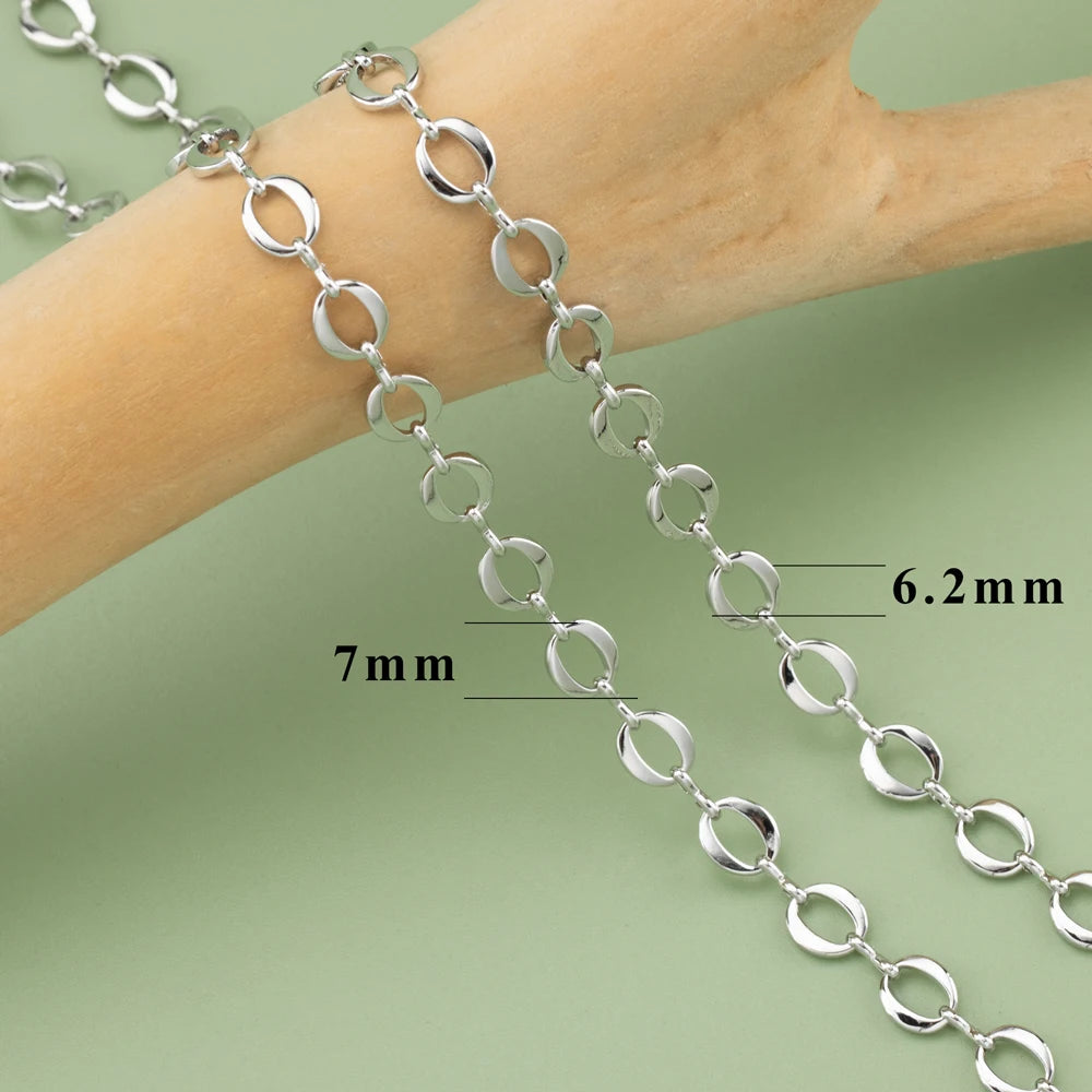 YEGUI C77,diy chain,18k gold rhodium plated,copper,pass REACH,nickel free,jewelry making,charms,diy bracelet necklace,1m/lot