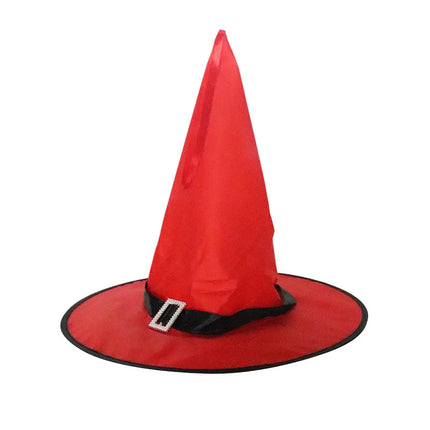 LED Halloween Flashing Light Witch Hat Starry Sky Ghost Festival Dress Up Glowing Elf Ghost Hat Lamp Home Decoration