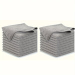 5/10/20Pcs Kitchen Towel, Ultra-Fine Fiber Light Gray Cleaning Cloth Set, Absorbent, Soft and Stain-Removing Cloth