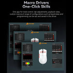 Attack Shark X11 Wireless Mouse,Tri-Mode Connection, PixArt PAW3311, Touch Magnetic Charging Base, Macro Gaming Mouse