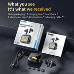 New Full Touch Screen Headphones ANC Bluetooth 5.4 Noise Cancelling Earphones HiFi Stereo Wireless In-Ear ENC Earbuds With Mic