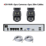 XMEYE Waterproof 6MP HD POE Surveillance Camera System Dual Lens PTZ WIFI IP Home Security 4CH 8CH POE NVR Video H.265 CCTV Kit