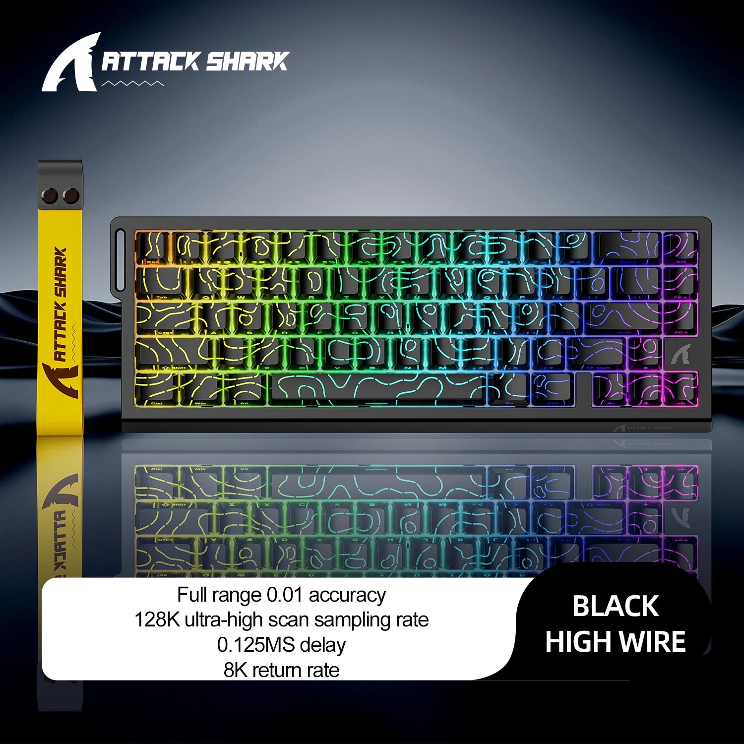 8K Magnetic Gaming Keyboard ATTACK SHARK X68HE Wired and FREEWOLF F68 Wired F68Pro Wireless for Pro Gaming 0.01mm Rapid Trigg