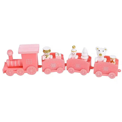 Happy New Year Christmas Train, Halloween Ornament with Moving Train, Home Noel Gifts, Children's Birthday Cake Decoration, 2026