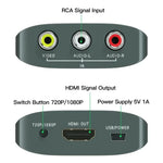 HD 1080P AV to HDMI RCA To HDMI Composite Adapter Converter With USB Cable CVBS AV Adapter For N64 Wii PS1/2/3 Xbox One SNES etc