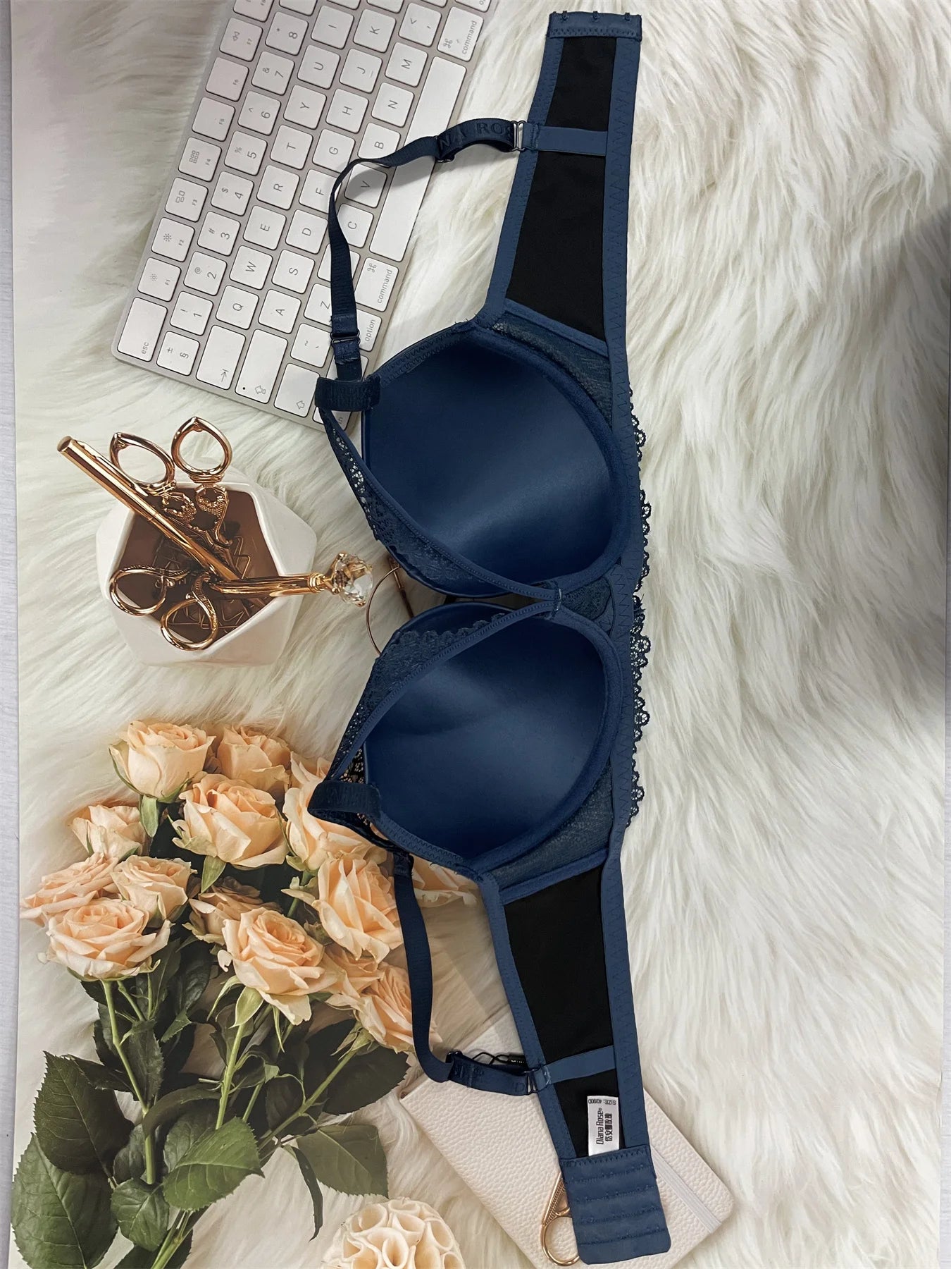 Pu leather fabric women's underwear with underwire pull-up thin mold cup sexy bra