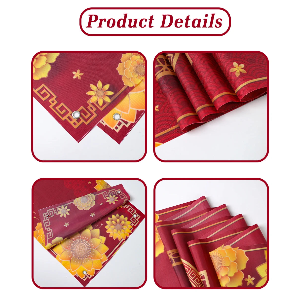 Black/Red Gold Happy New Year 2025 Banner Navidad Natal Noel Outdoor Flags New Year Party Decor Balloon Photography Background