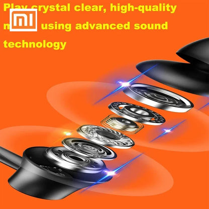 Xioami Wireless Headphones Hi-Fi Stereo Bluetooth Earphone Neckband Bass Sports Waterproof Earbuds Support TF Card Built-in Mic