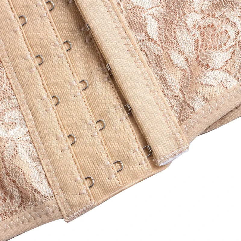 Mesh Embroidered Corset Body Shaper faja Waist Trainer Original Colombian Girdles For Women Belly Tightening Control Shapewear