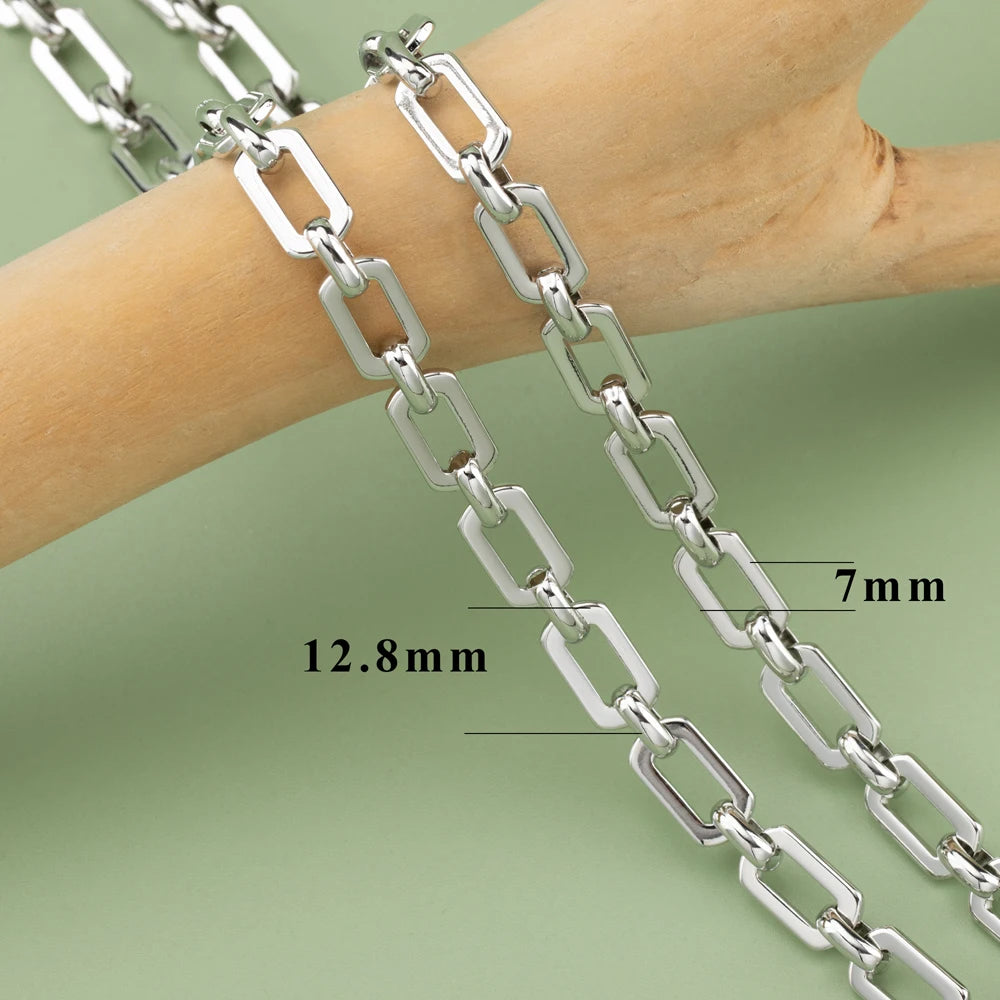 YEGUI C77,diy chain,18k gold rhodium plated,copper,pass REACH,nickel free,jewelry making,charms,diy bracelet necklace,1m/lot