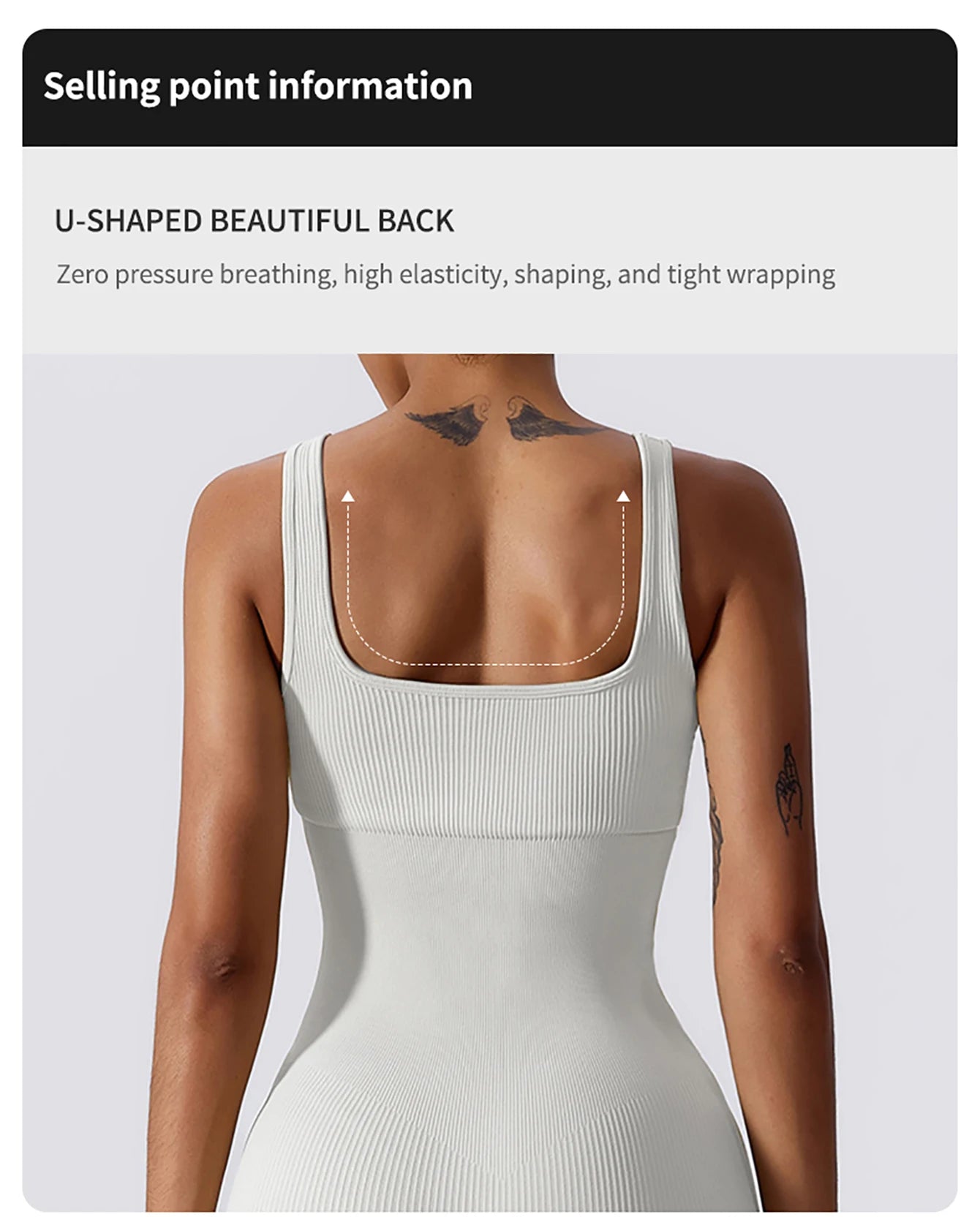 High Elastic Integrated Tight Fitting Jumpsuit Aerial Beauty Back Yoga Suit Seamless Jumpsuit for Women