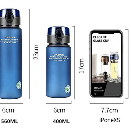 1-2PCS Portable BPA Free Leak Proof Sports&Fitness Frosted Water Bottle High Quality Children and Adults Casual Water Cup