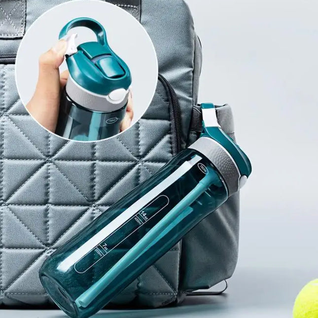 750ml/1000ml Tritan Material Water Bottle With Straw Eco-Friendly Durable Gym Fitness Outdoor Sport Shaker Drink Bottle