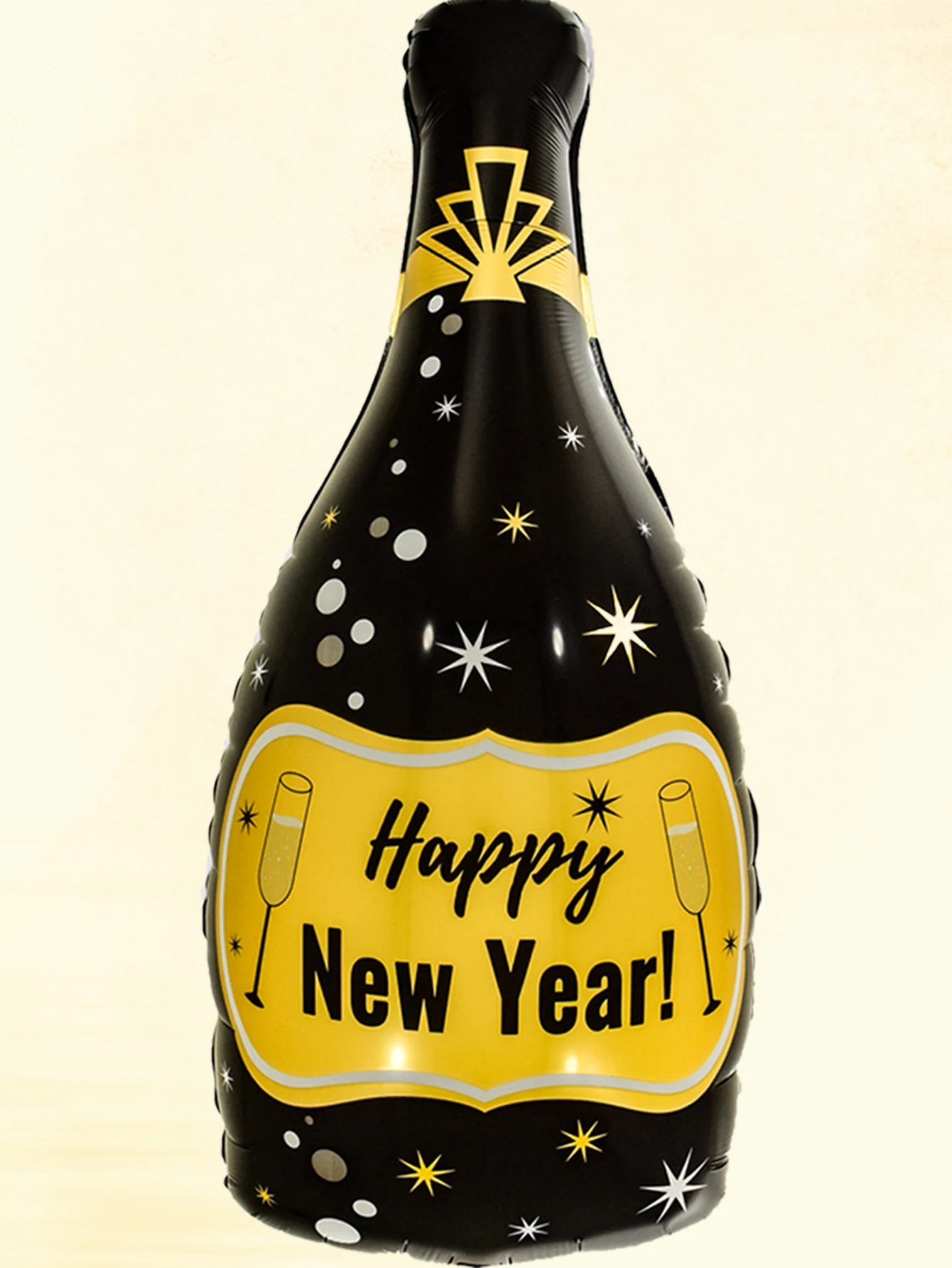 10pcs Happy New Year Champagne Bottle Balloon Set New Year Party Decorations Navidad 2024