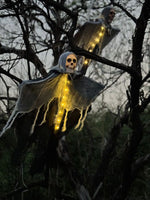 1PCS Halloween Skeleton Ghost Decoration Ghost with LED Halloween decoration LED String Lights for Outdoor Use in Gardens