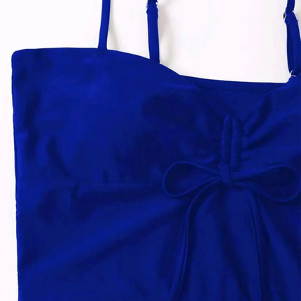 Drawstring Front Shorts Bikinis 2025 High Waist Swimsuit Women Swimwear Female Bathers Bathing Swimming Swim Suit Beachwear