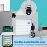 8MP 4G Sim Card Camera Dual Lens Dual Screen Wireless WiFi Outdoor Surveillance Human Detect Security Protection PTZ IP Cameras