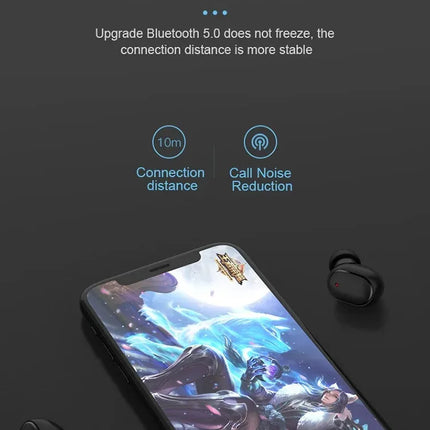 Original A6S TWS Wireless Bluetooth Headset Earphone Bluetooth Sport Inear Earbuds Headset with Mic for Xiaomi Iphone Lenovo