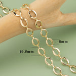 YEGUI C77,diy chain,18k gold rhodium plated,copper,pass REACH,nickel free,jewelry making,charms,diy bracelet necklace,1m/lot