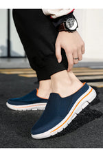 2024 Summer new breathable mesh shoes outdoor non-slip walking shoes comfortable sandals men half slippers casual loafers 35-48