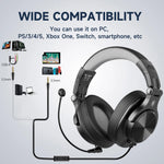 Oneodio Wired Gaming Headset Gamer 3.5mm Over-Ear Gaming Headphones With Detachable Microphone For PC Computer PS4 Xbox