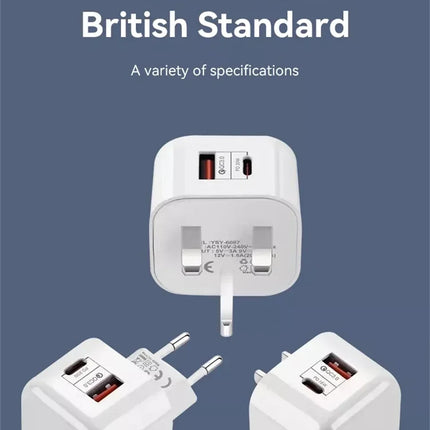 EU US UK 20W Dual Ports Type c USB C PD Wall Charger Fast Quick Charging Power Adapters For IPhone 11 12 13 14 15 Samsung htc lg