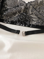 Women Sexy Lingerie Bra Thongs Sets Ultrathin Lace Lingerie Set Temptation Erotic Open Bra Crotchless Outfits For Pretty Girls